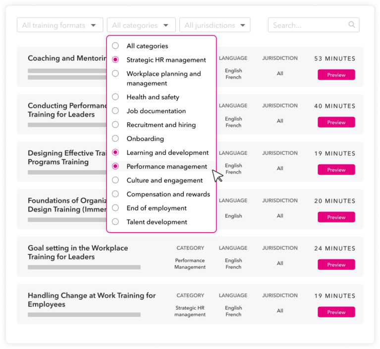 HR Online Training Courses | Citation Canada