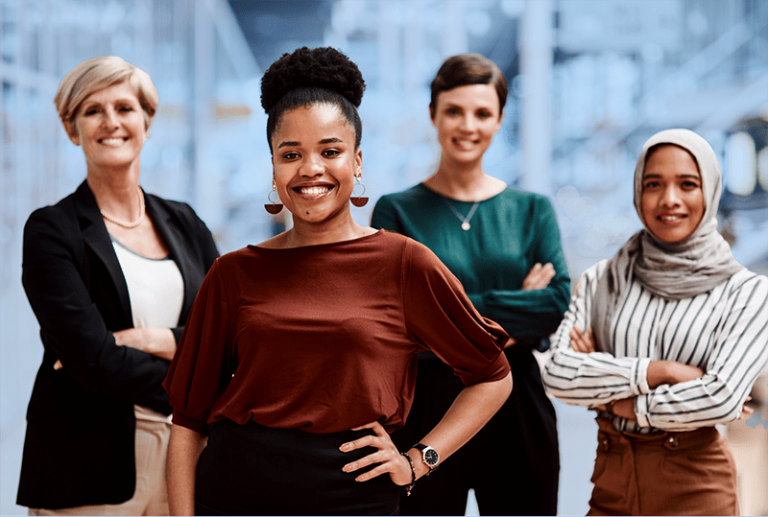 Various ethnicities together in the workplace