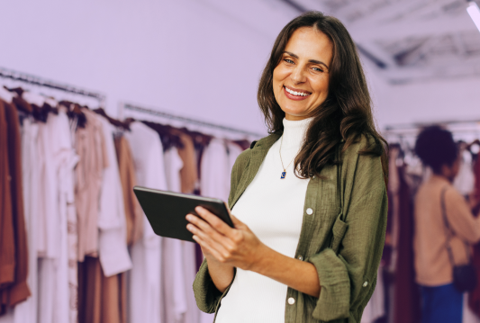 A business owner is hiring with confidence