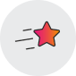 Shooting star icon
