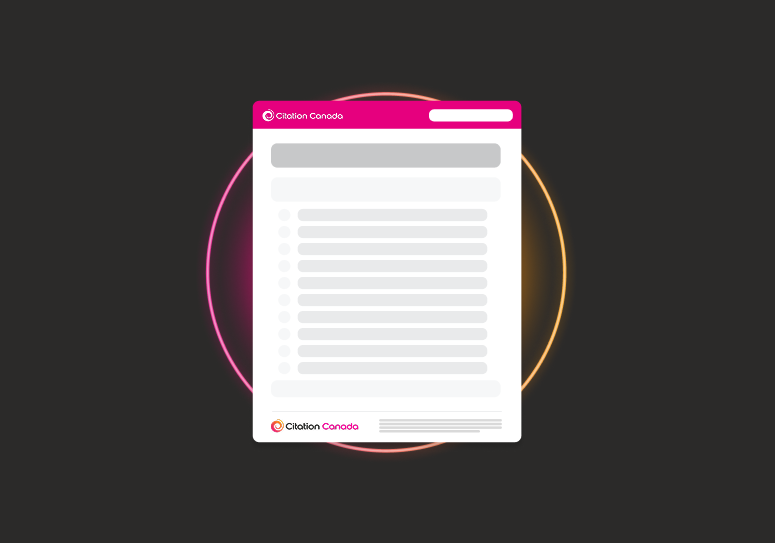 An icon of a checklist on a black background