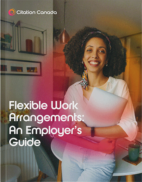 The cover page for the Flexible Work Arrangements Employer's Guide