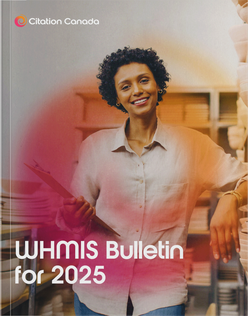 The cover page for our WHMIS Bulletin