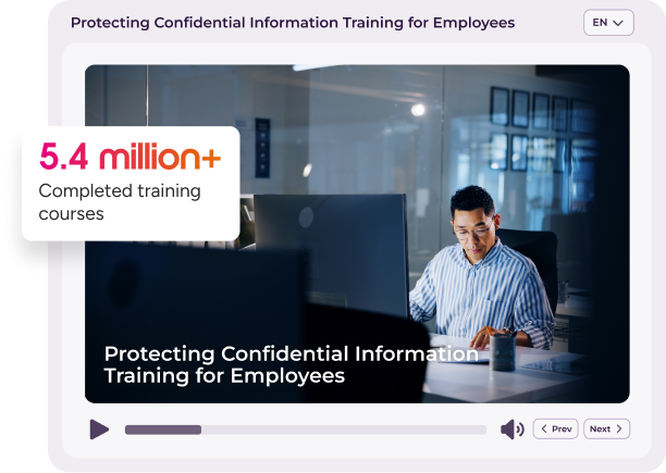 Protecting Confidential Information Training for Employees. 5.4 million+ completed training courses.